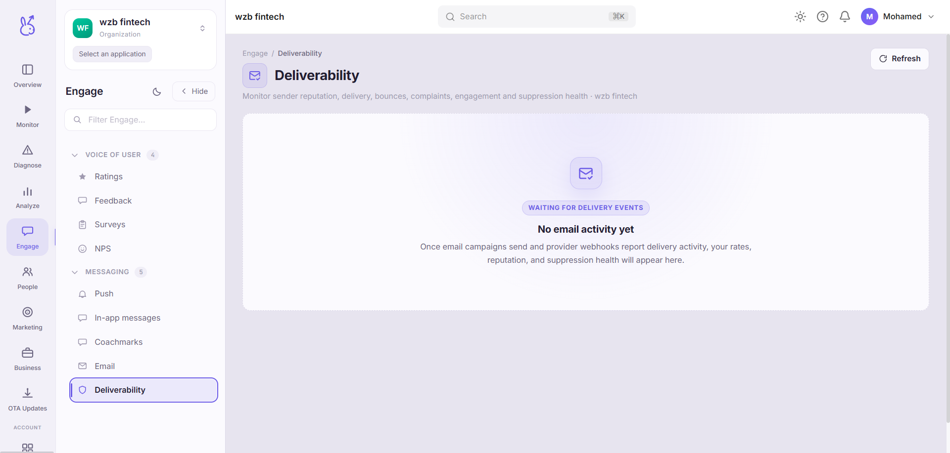 ScaleBun Deliverability dashboard