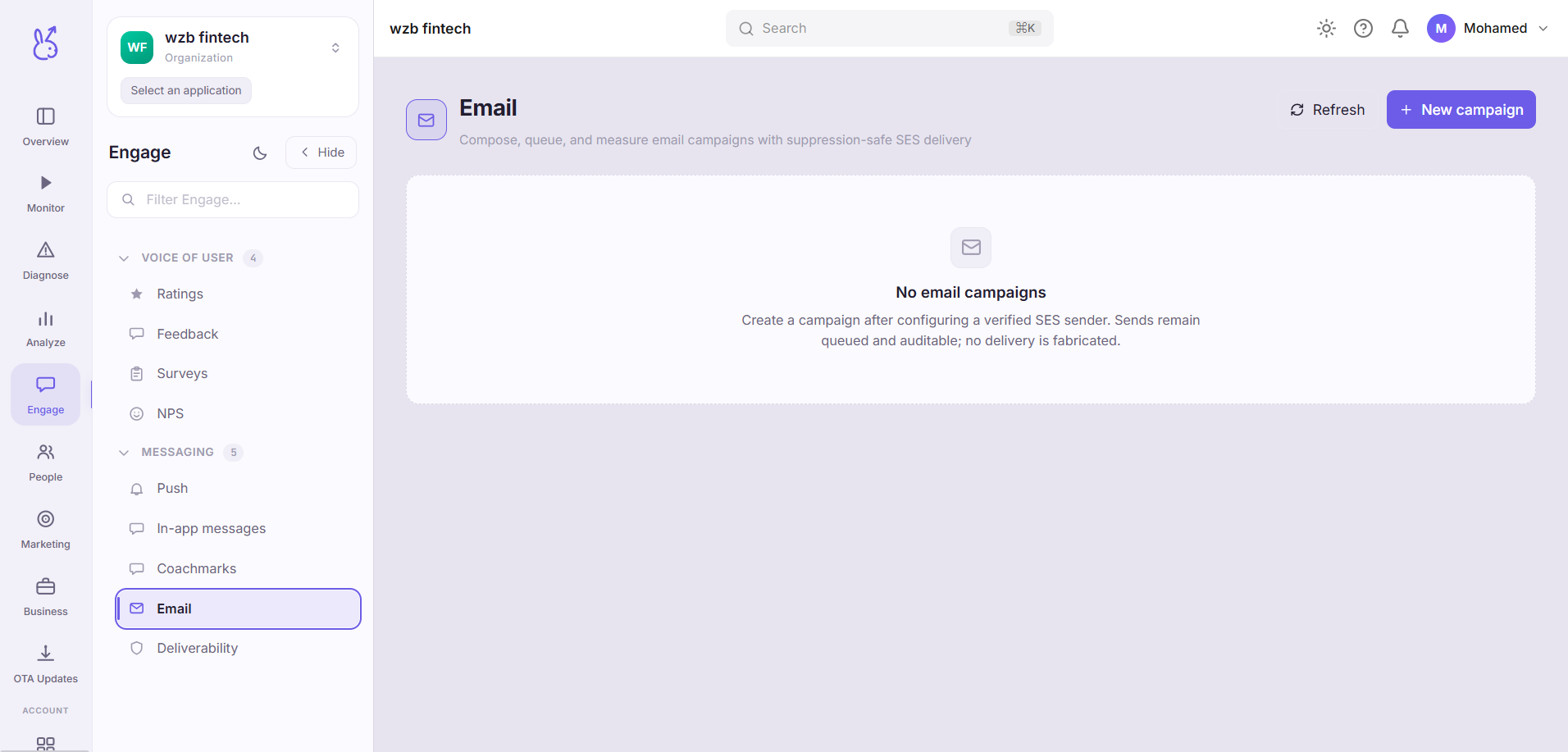 ScaleBun Email dashboard