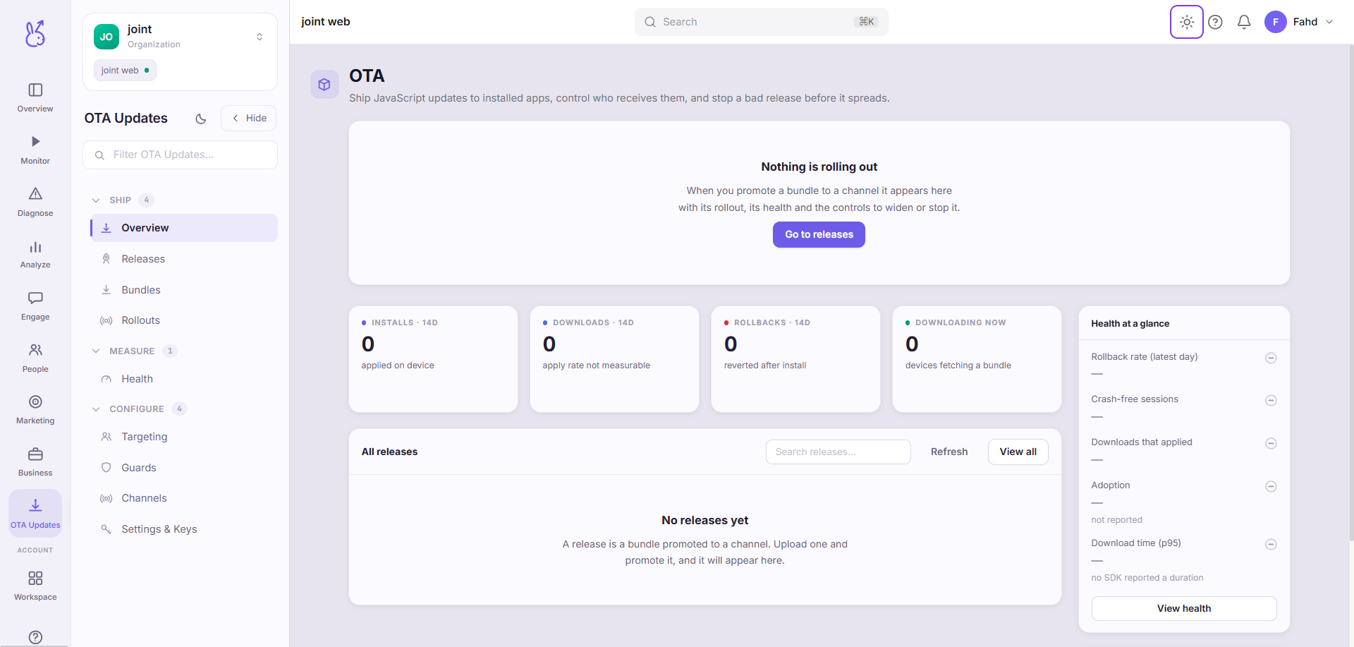 ScaleBun Overview dashboard
